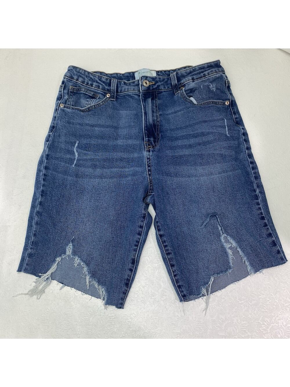 RE GENERATION Women's Junior's Sz 11 / 30 Cut Off Blue Jean Shorts Distressed